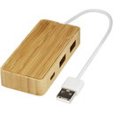 Tapas USB-hub av bambus med logo - bilde 2