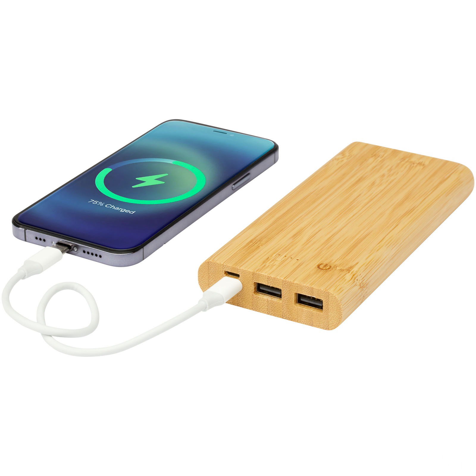 Tulda 10,000 mAh powerbank i bambu