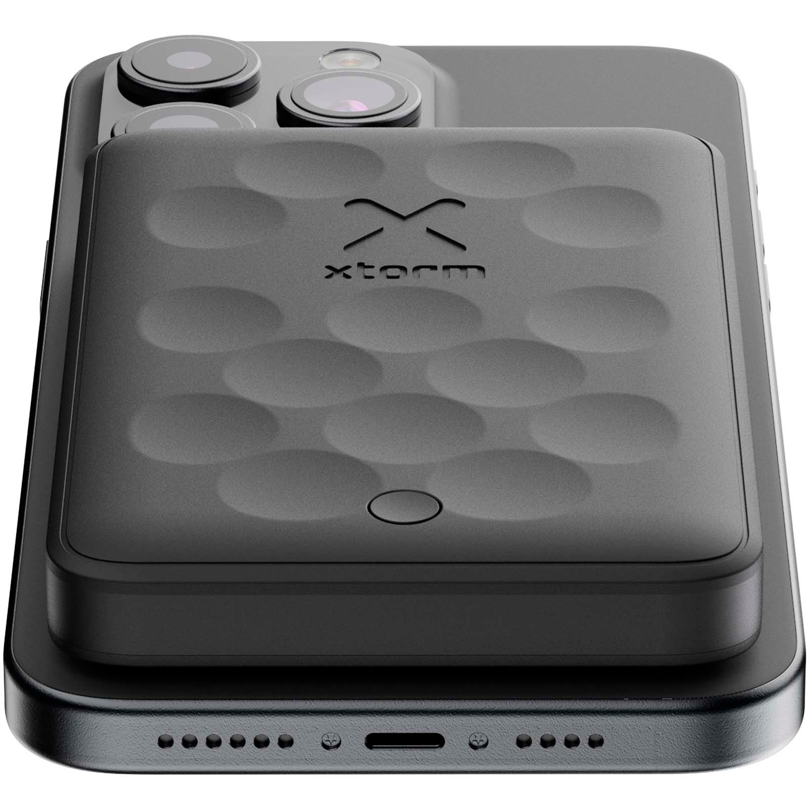 Xtorm FS5W051 magnetisk trådløs powerbank på 5 000 mAh med trykk
