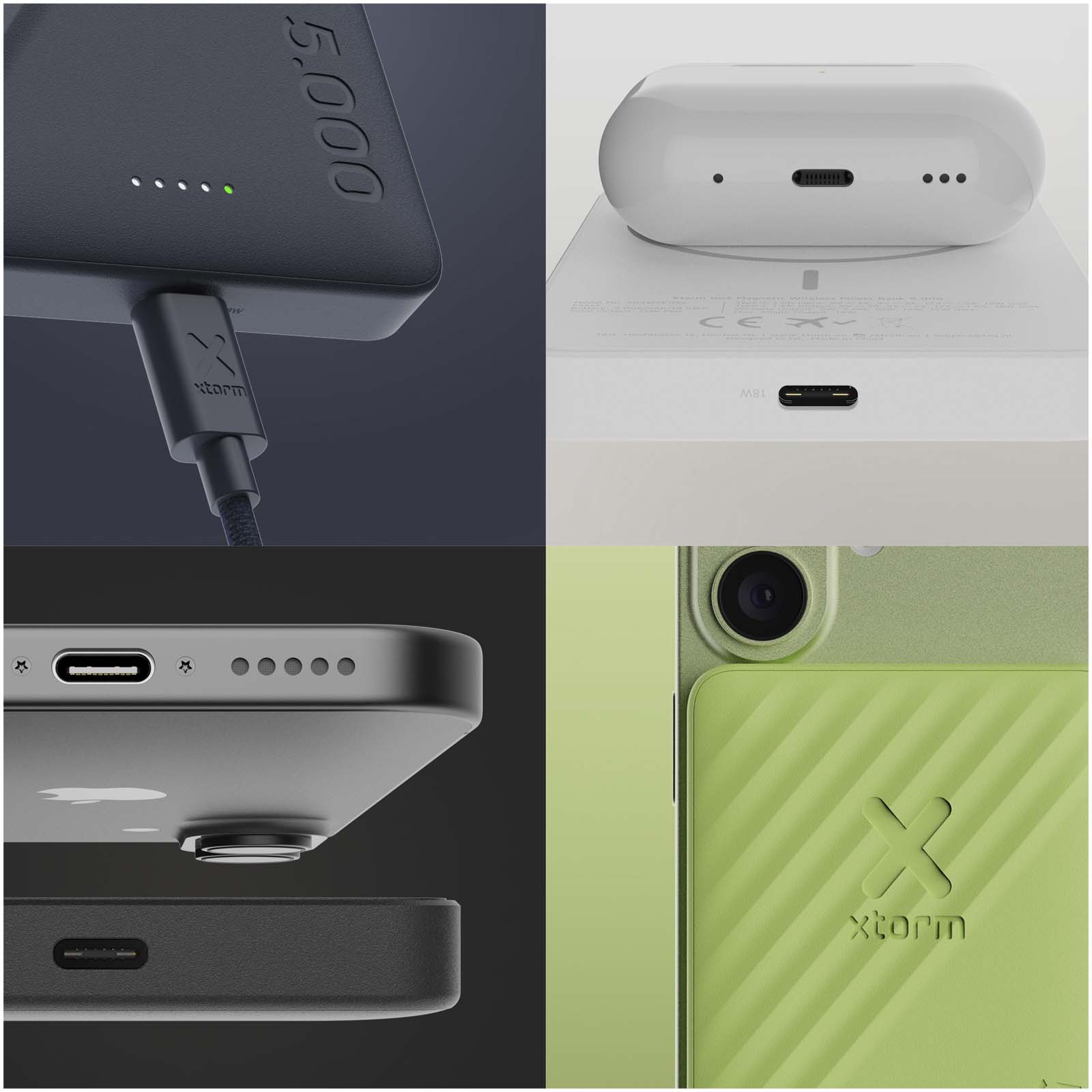 Xtorm Go2 trådlös powerbank på 15 W, 5 000 mAh
