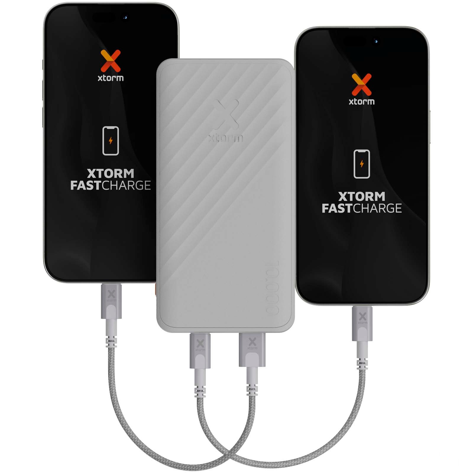 Xtorm XG210 Go2 hurtigladende powerbank på 15 W, 10 000 mAh med trykk
