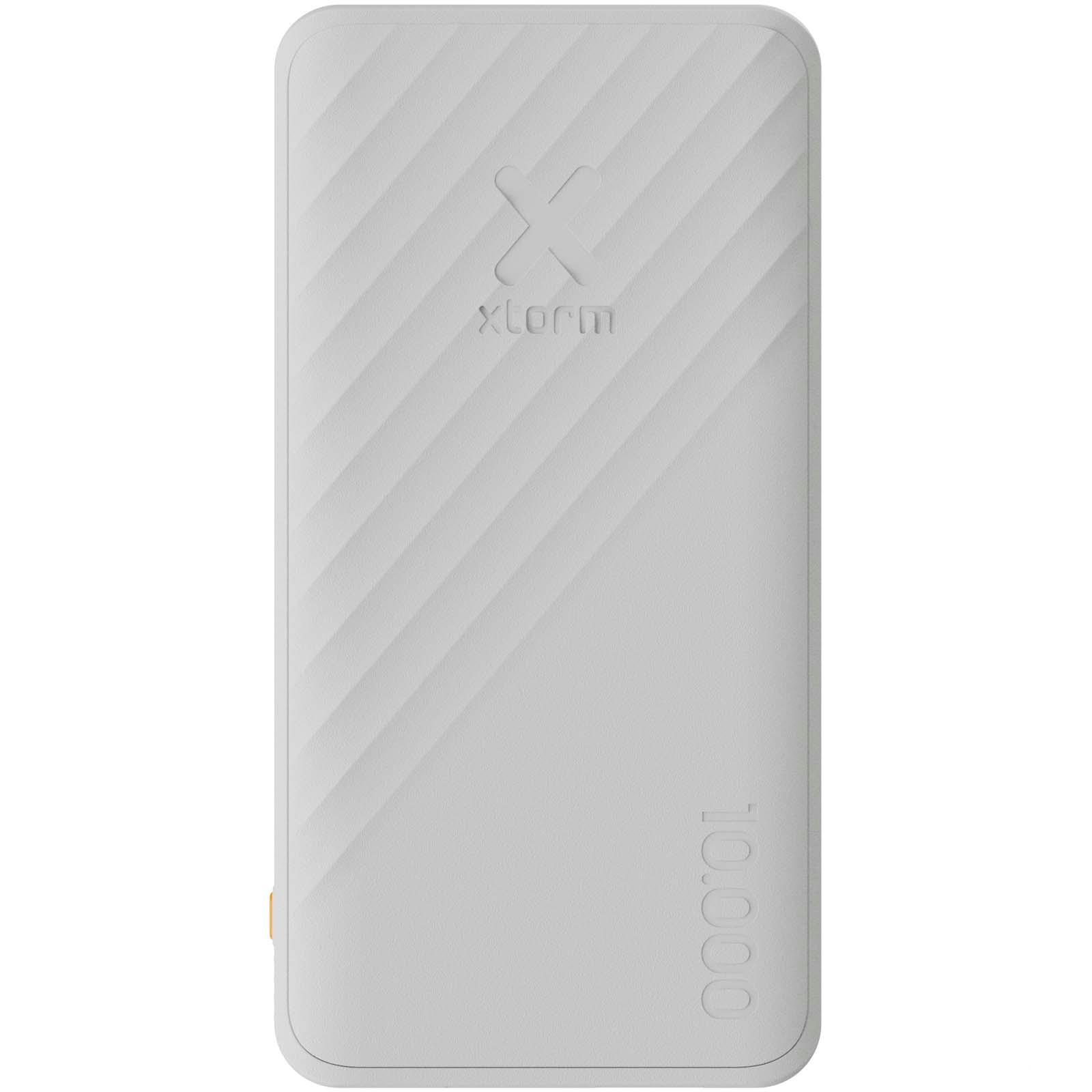 Xtorm XG210 Go2 hurtigladende powerbank på 15 W, 10 000 mAh med trykk - Vit, forside