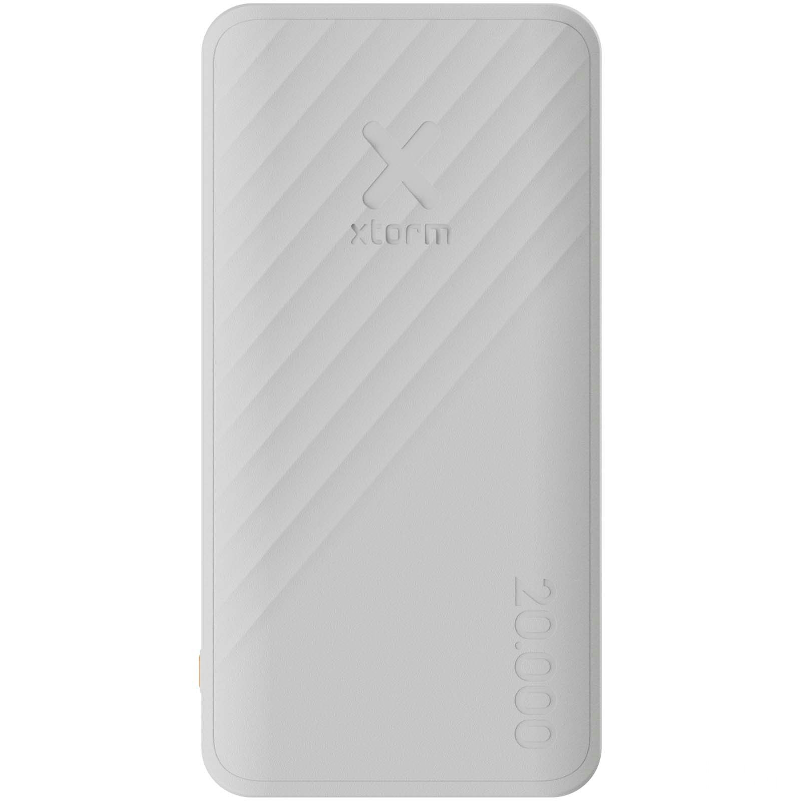 Xtorm XG220 Go2 hurtigladende powerbank på 15 W, 20 000 mAh med trykk - Vit, forside