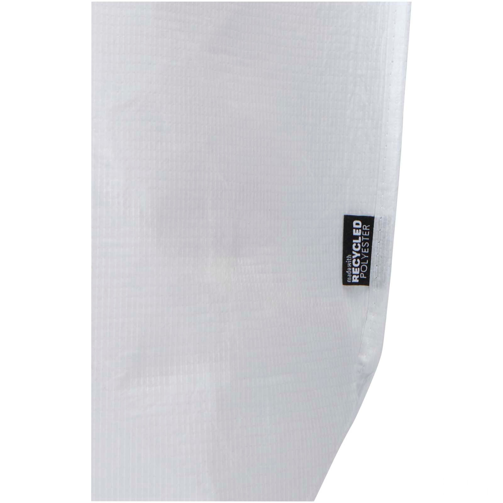 Duo GRS återvunnen dubbellaminerad tygväska, 18 l - Vit med tryck