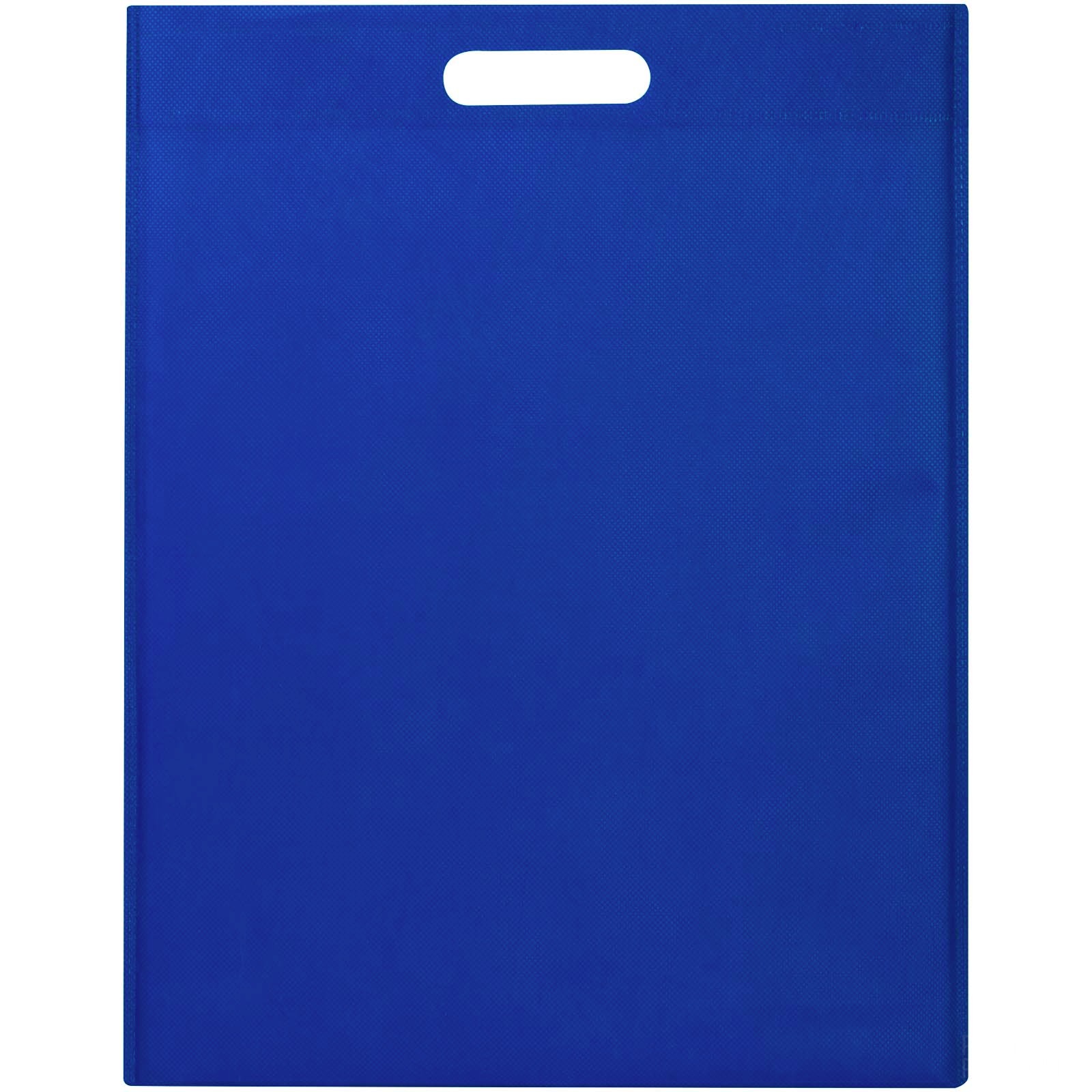 EcoSeal tygväska med stansade handtag av GRS-återvunnen non-woven, 5 l - Kungsblå, framsida