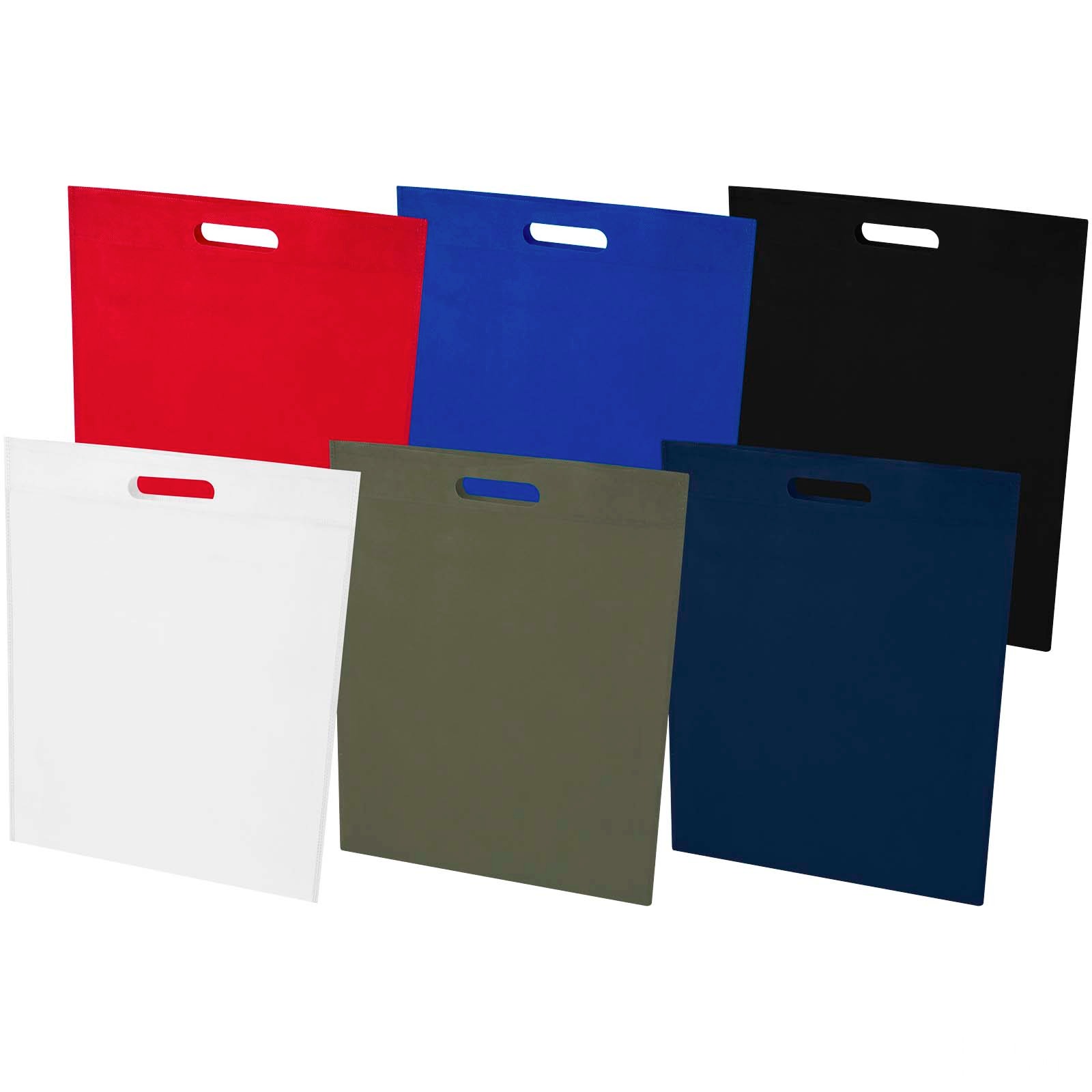 EcoSeal tygväska med stansade handtag av GRS-återvunnen non-woven, 5 l