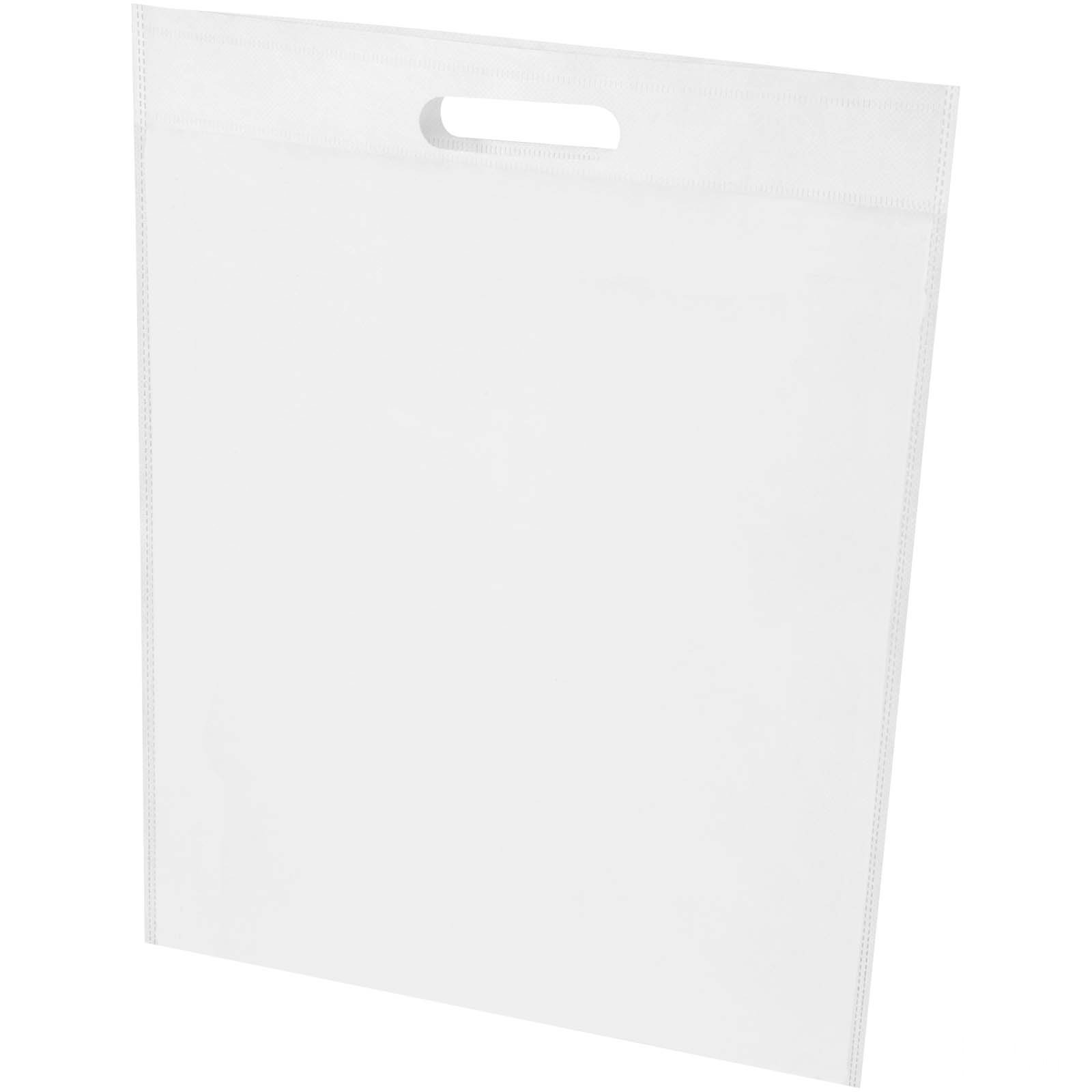 EcoSeal tygväska med stansade handtag av GRS-återvunnen non-woven, 5 l med tryck