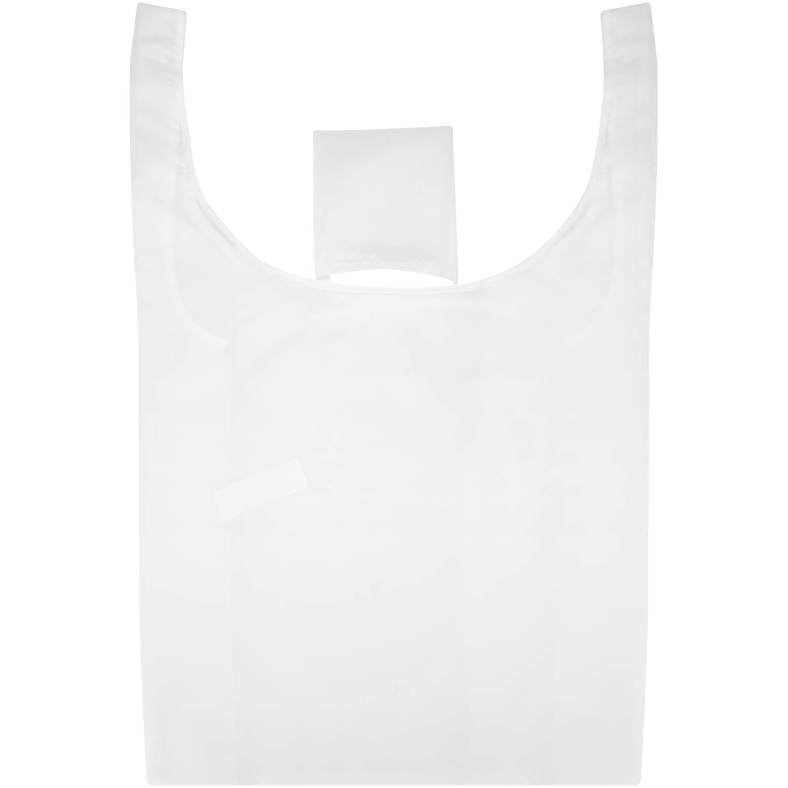 Edy 105 g/m2 sammenleggbar RPET-tøyveske med sublimering - Vit, forside