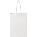 Håndlaget 170 g/m2 pose i integra-papir med plasthåndtak – 18 x 9 x 23 cm - bilde 1