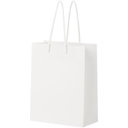 Håndlaget 170 g/m2 pose i integra-papir med plasthåndtak – 18 x 9 x 23 cm - bilde 4