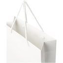 Håndlaget 170 g/m2 pose i integra-papir med plasthåndtak – 24 x 9 x 36 cm - bilde 2