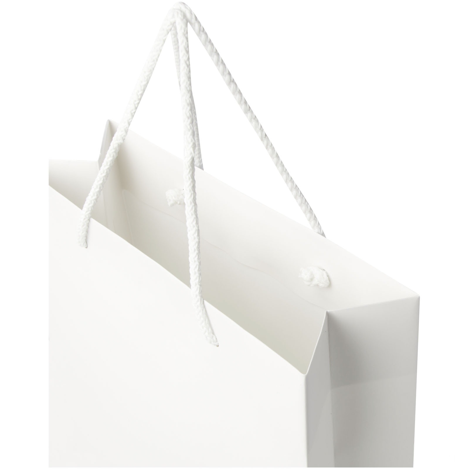 Håndlaget 170 g/m2 pose i integra-papir med plasthåndtak – 24 x 9 x 36 cm