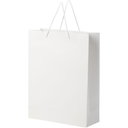 Håndlaget 170 g/m2 pose i integra-papir med plasthåndtak – 31 x 12 x 41 cm - bilde 4