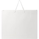 Håndlaget 170 g/m2 pose i integra-papir med plasthåndtak – 45 x 10 x 35 cm - bilde 1
