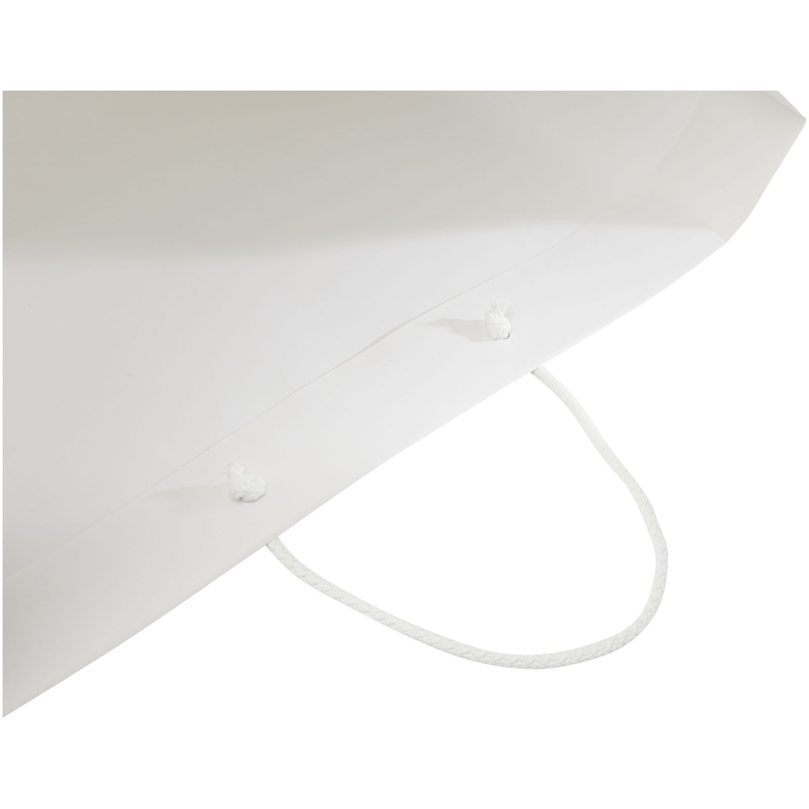 Håndlaget 170 g/m2 pose i integra-papir med plasthåndtak – 45 x 10 x 35 cm
