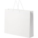 Håndlaget 170 g/m2 pose i integra-papir med plasthåndtak – 45 x 10 x 35 cm - bilde 4