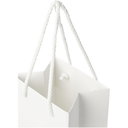 Håndlaget 170 g/m2 vinflaskepose av integra-papir med plasthåndtak – 12 x 9 x 37 cm - bilde 2