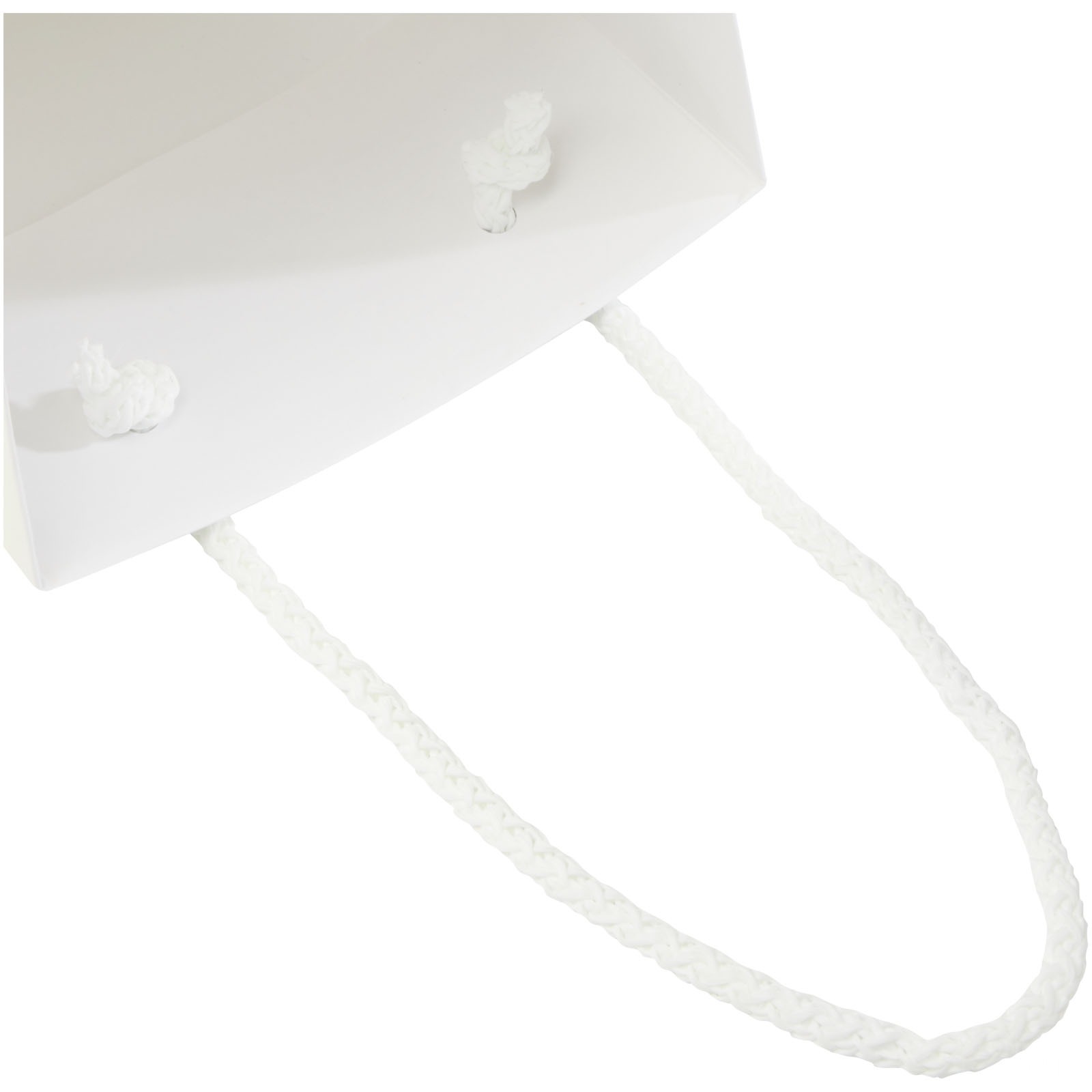 Håndlaget 170 g/m2 vinflaskepose av integra-papir med plasthåndtak – 12 x 9 x 37 cm