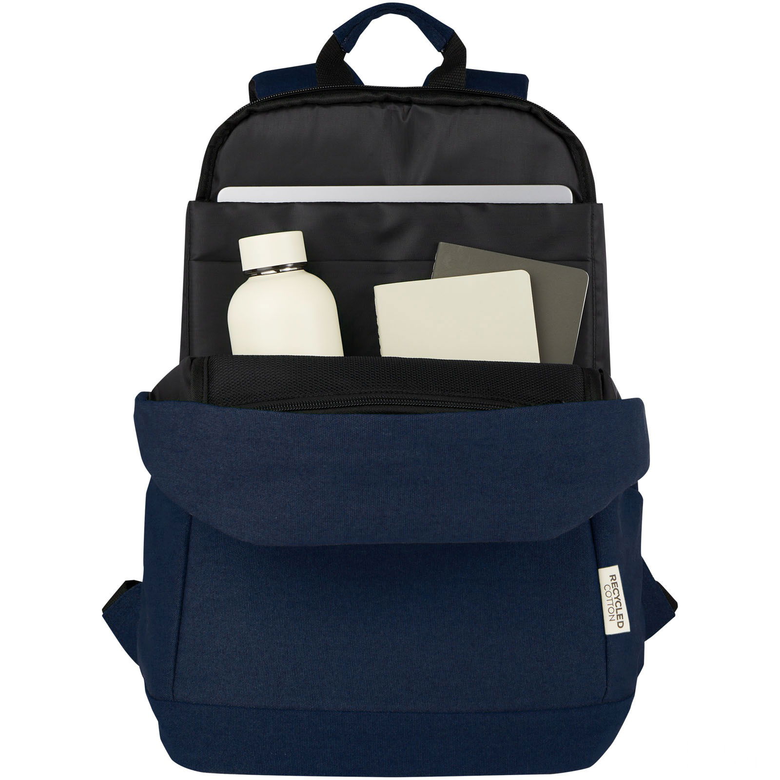 Joey tyverisikker 15,6" laptopveske av GRS-resirkulert canvas 18 liter med logo