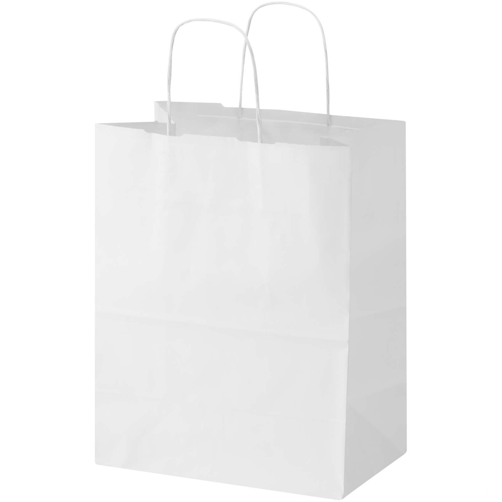 Kraft papperspåse 80–90 g/m2 med tvinnade handtag– 25 x 15 x 32 cm