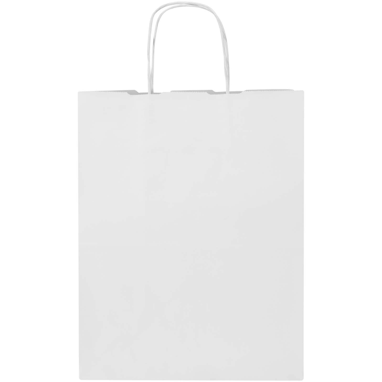 Kraftpapirpose 80–90 g/m2 med tvinnede håndtak– 25 x 15 x 32 cm - Vit, forside