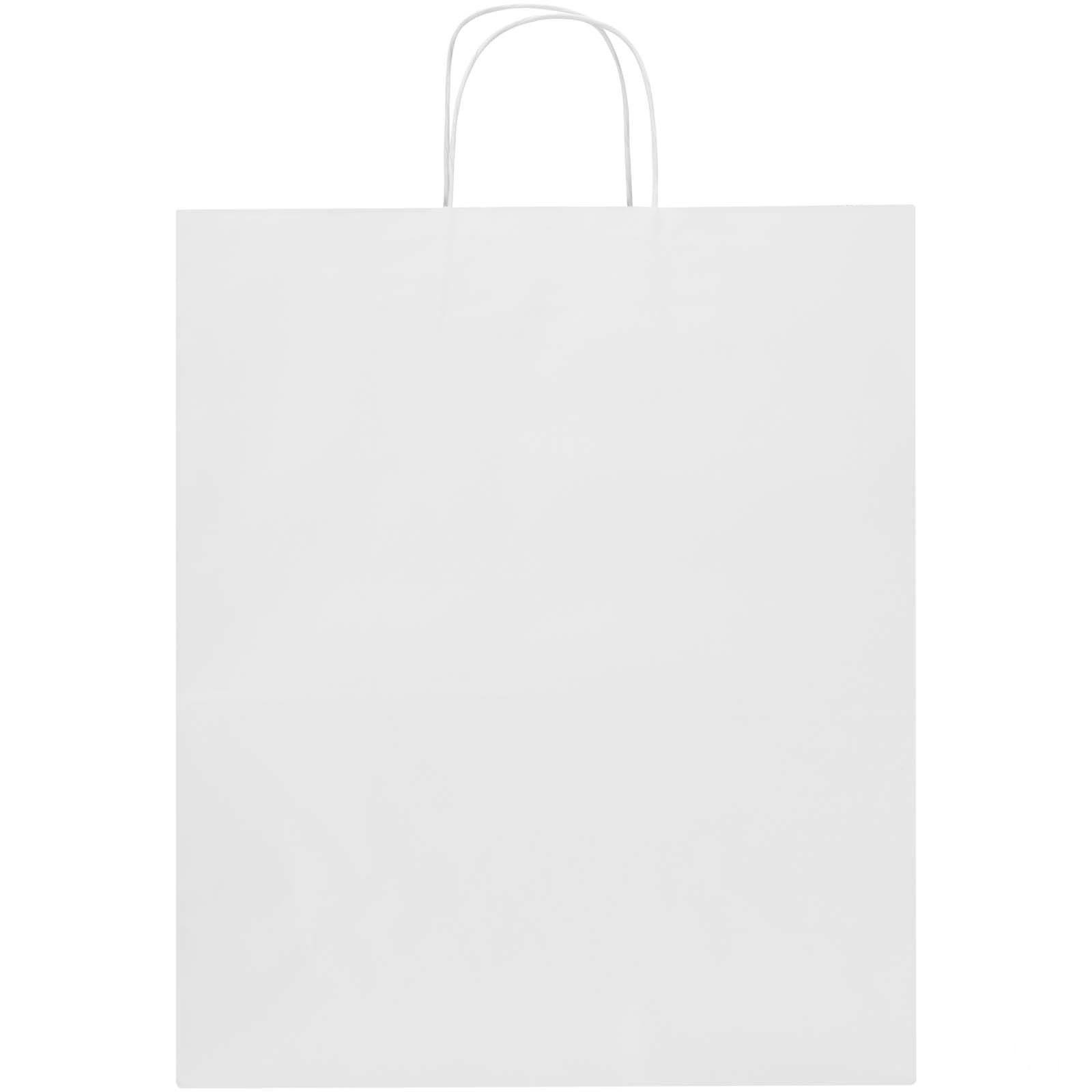 Kraftpapirpose 80–90 g/m2 med tvinnede håndtak – 32 x 17 x 39 cm - Vit, forside