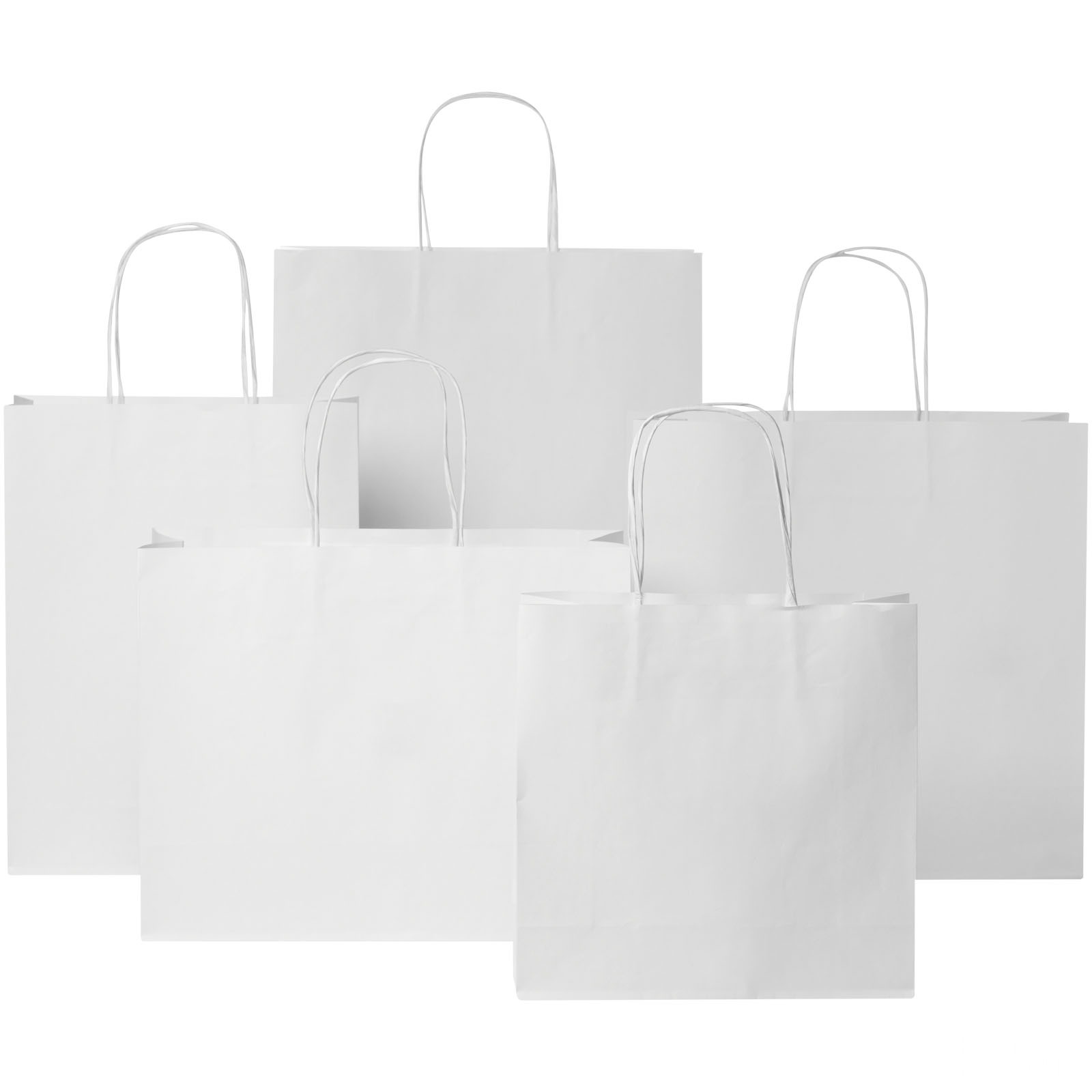 Kraftpapperspåse 120 g/m2 med tvinnade handtag – 31 x 12 x 25 cm