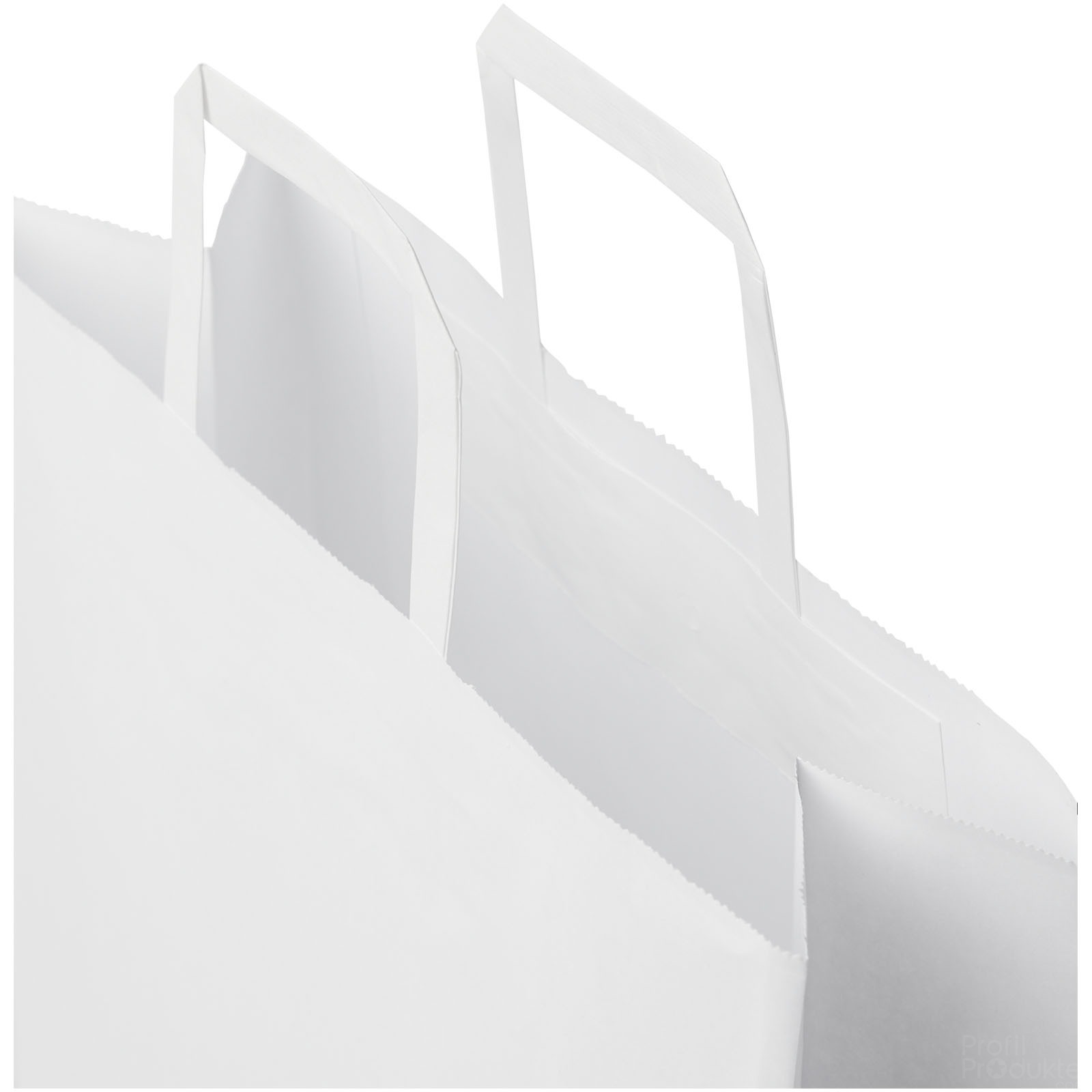 Kraftpapirpose 80-90 g/m2 med flate håndtak – 32 x 12 x 40 cm