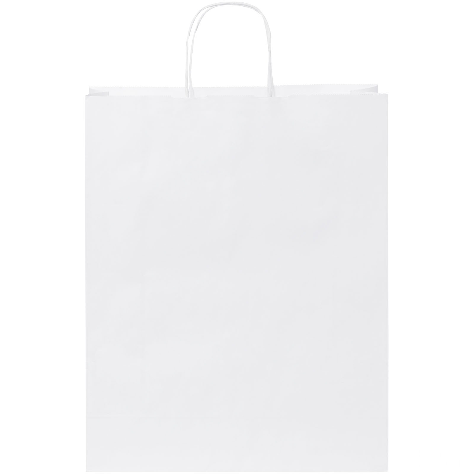Kraftpapirpose 80-90 g/m2 med tvinnede håndtak – 32 x 12 x 40 cm - Vit, forside