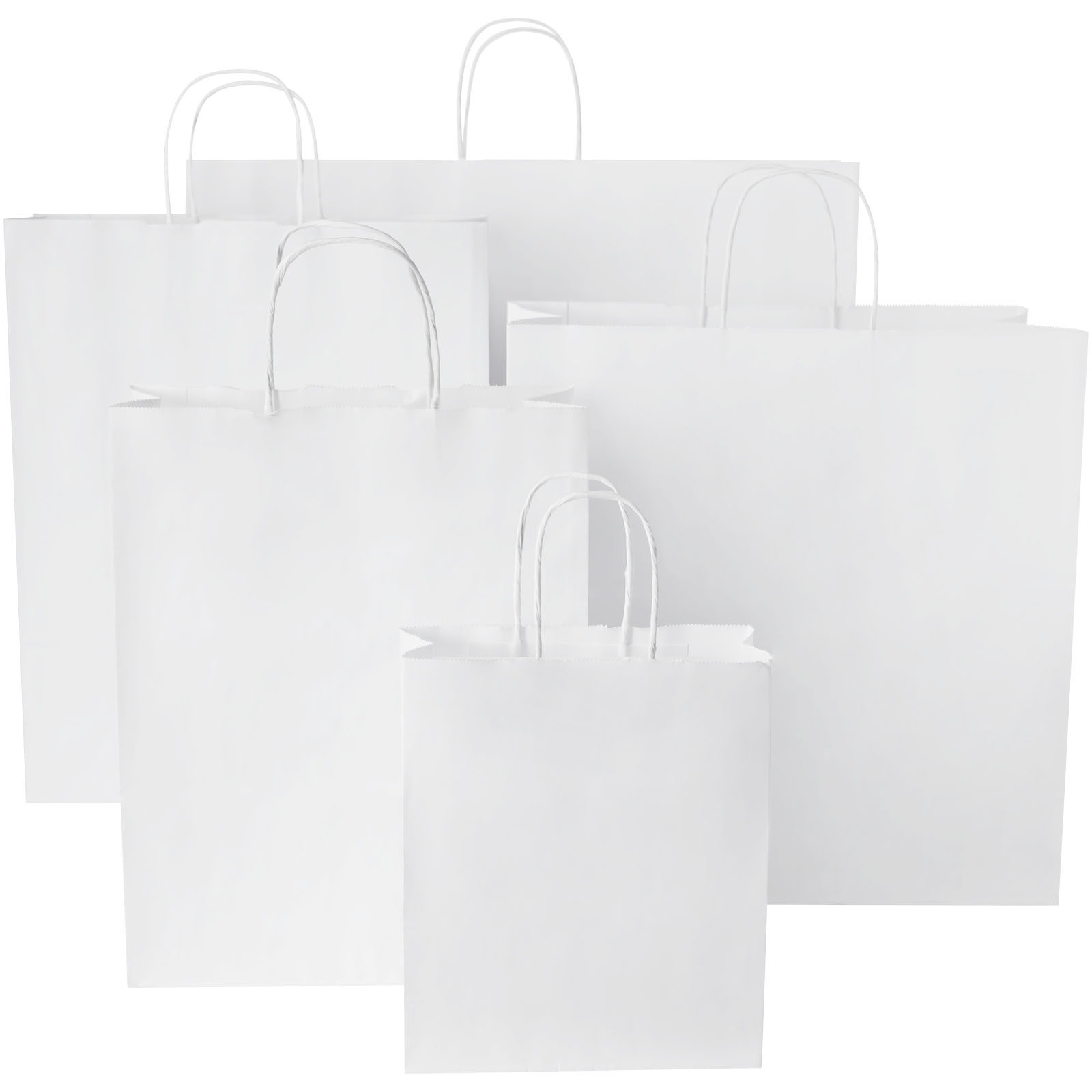 Kraftpapirpose 80-90 g/m2 med tvinnede håndtak – 32 x 12 x 40 cm