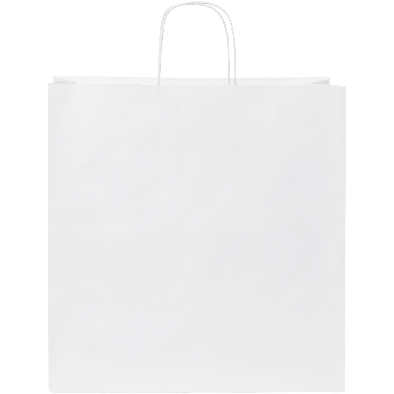 Kraftpapirpose 80-90 g/m2 med tvinnede håndtak – 34 x 20 x 35 cm - Vit, forside