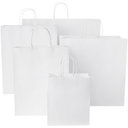 Kraftpapirpose 80 g/m2 med tvinnede håndtak – 18 x 8 x 21 cm - bilde 4