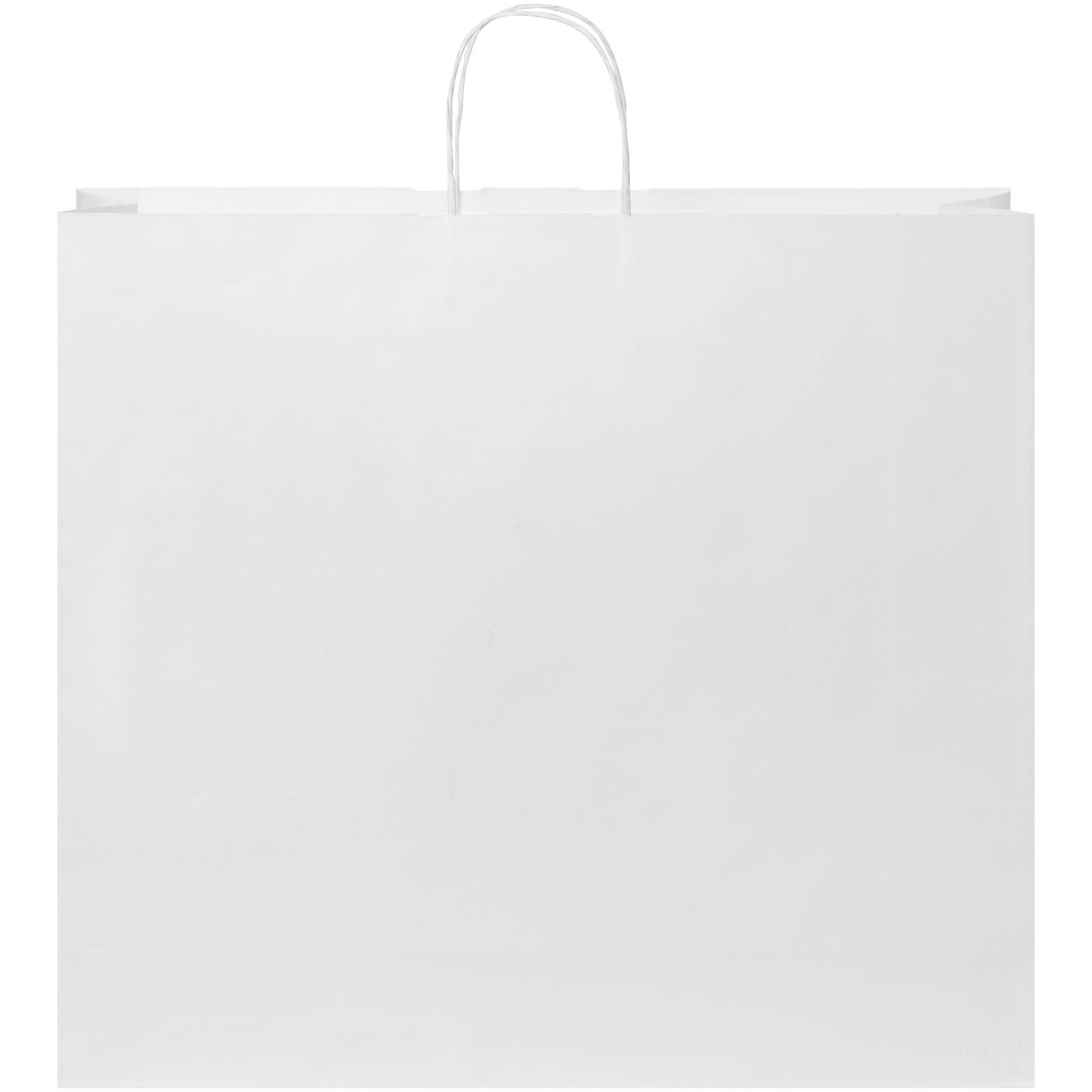 Kraftpapirpose 90-100 g/m2 med tvinnede håndtak – 49,5 x 14 x 44 cm - Vit, forside