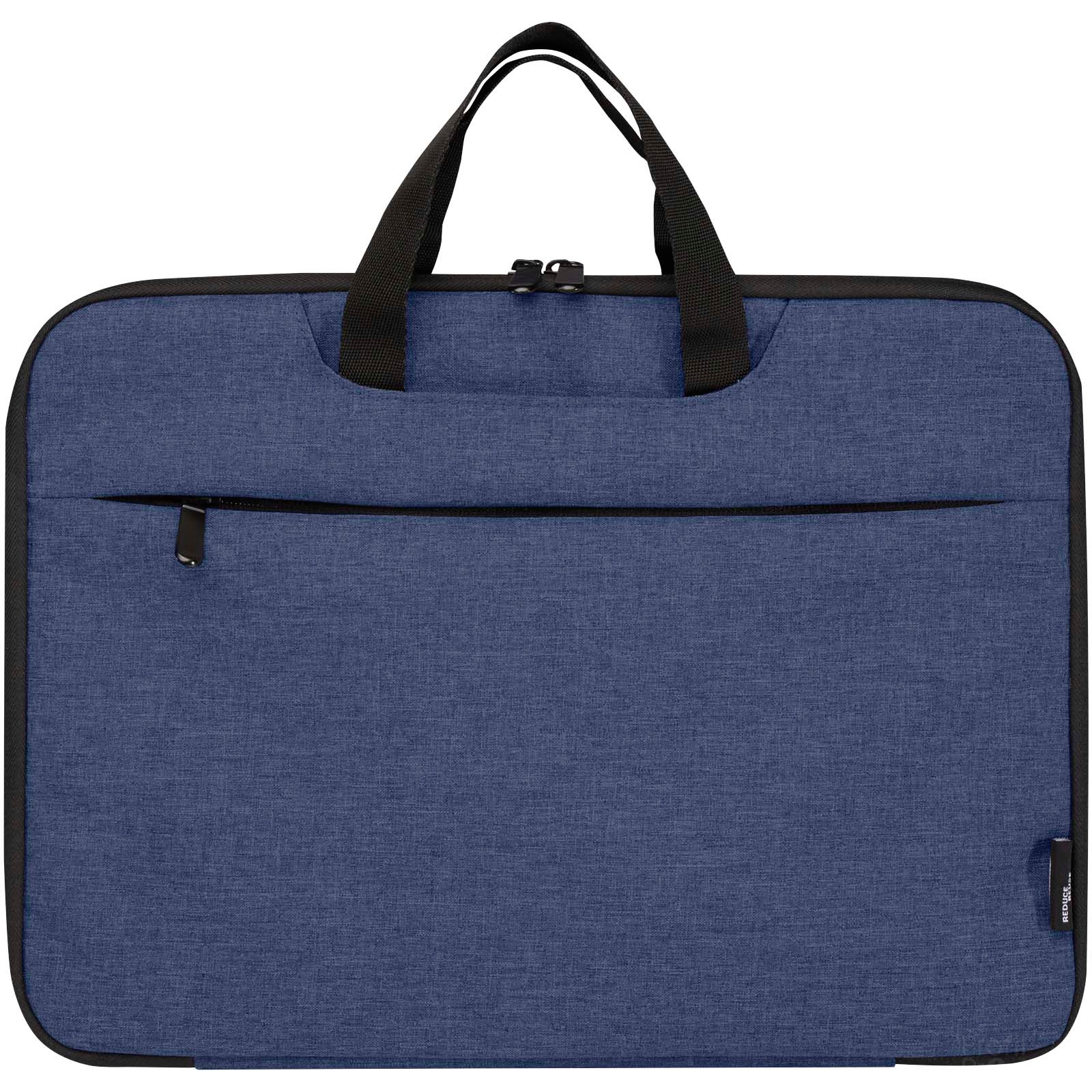 Libra 14" 2-i-1 laptopetui av GRS-gjenvunnet materiale, 3L med trykk - Melerad marinblå, forside