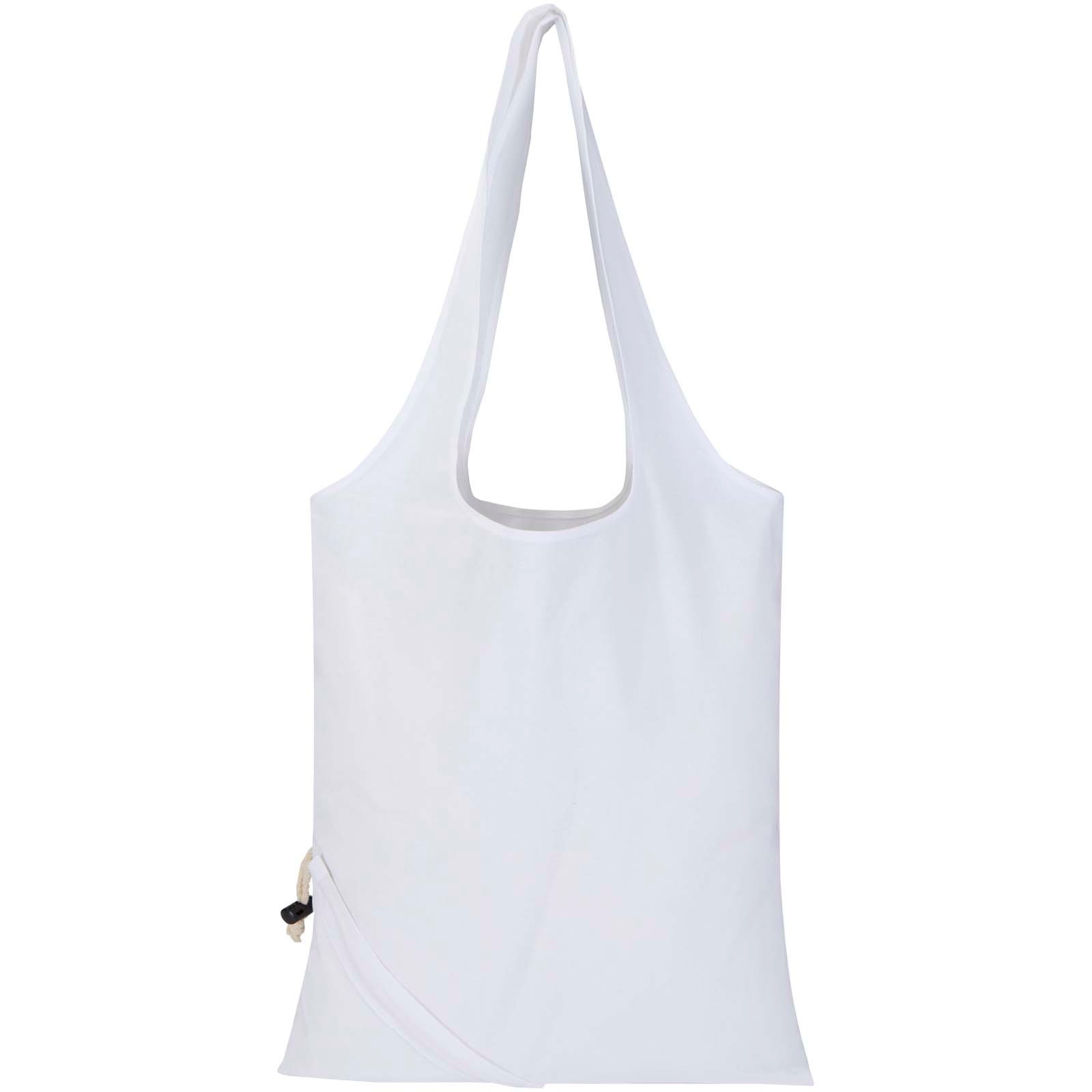 Madras Blend 140 g/m² GRS-certifierad återvunnen vikbar bomullskasse 7 L - Vit, forside