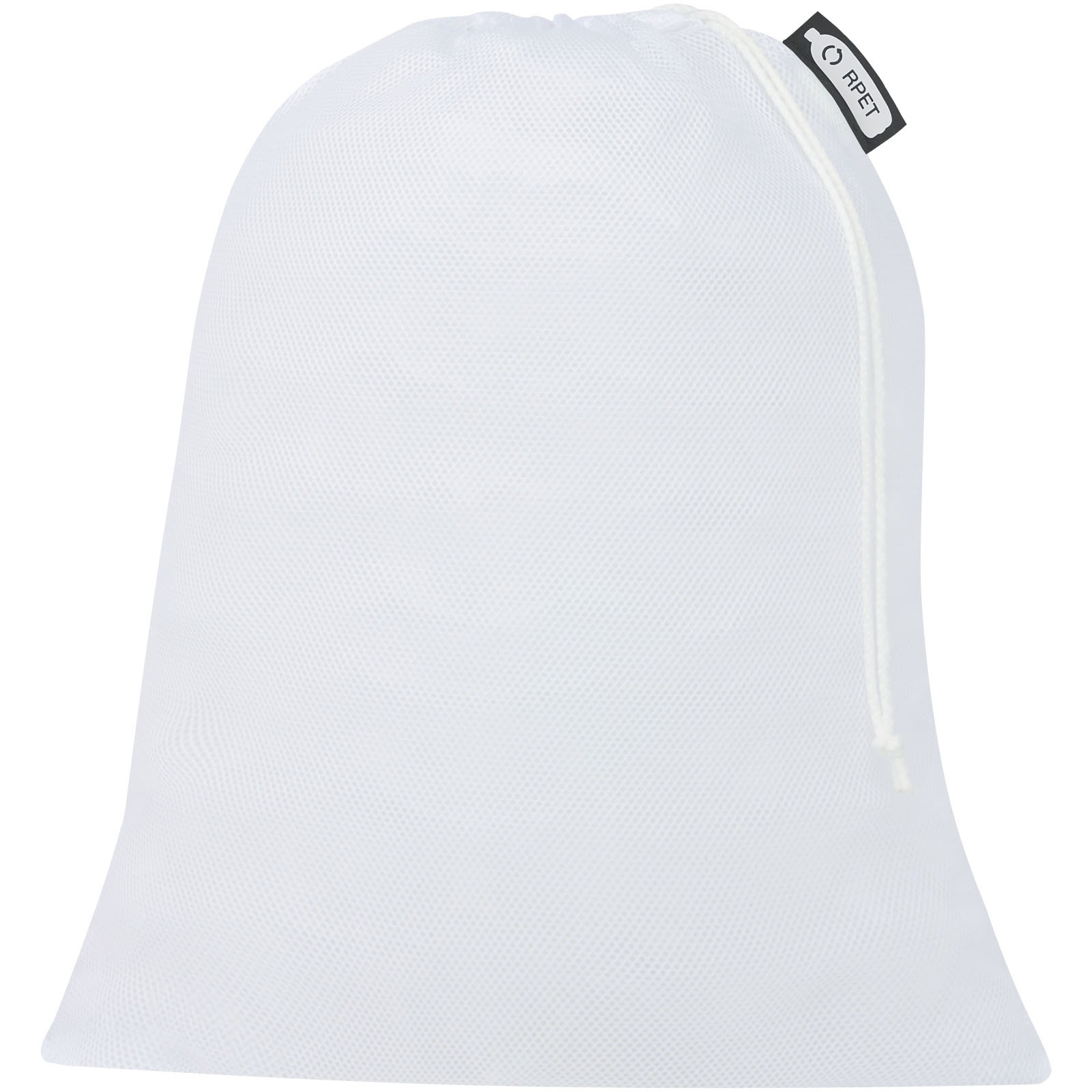Handlenett i resirkulert polyester 30x41 cm - Vit, forside