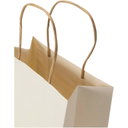 Paper bag 150 g/m² made from agricultural waste with twisted handles – 18 x 9 x 23 cm - image 3