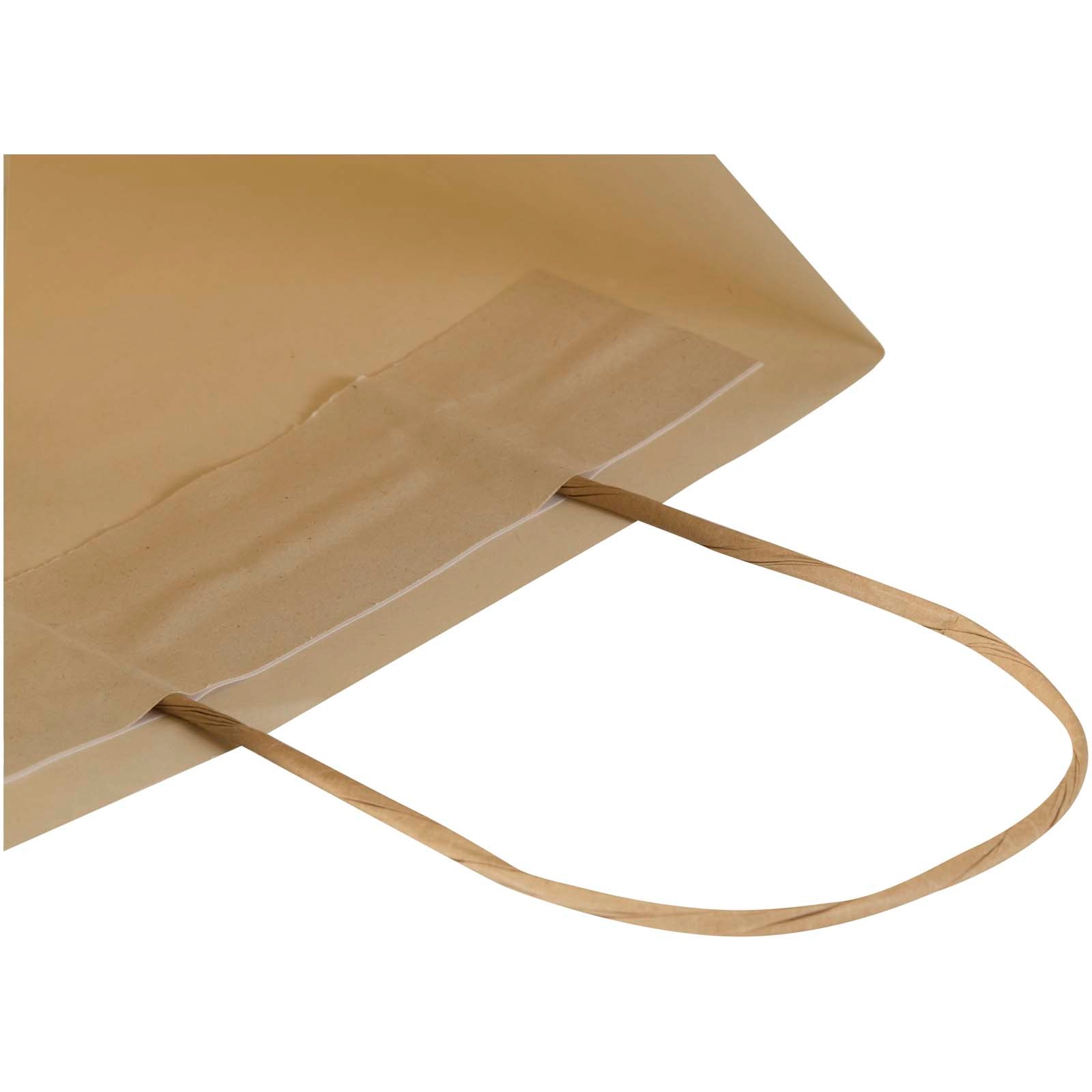 Paper bag 150 g/m² made from agricultural waste with twisted handles – 18 x 9 x 23 cm