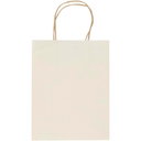 Paper bag 150 g/m² made from agricultural waste with twisted handles – 18 x 9 x 23 cm - image 1