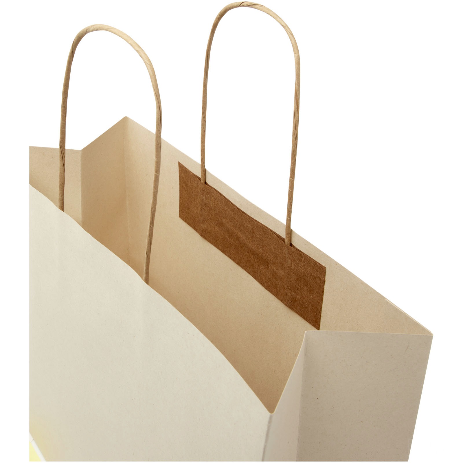 Papirpose 150 g/m2 av landbruksavfall med tvinnede håndtak – 31 x 12 x 25 cm
