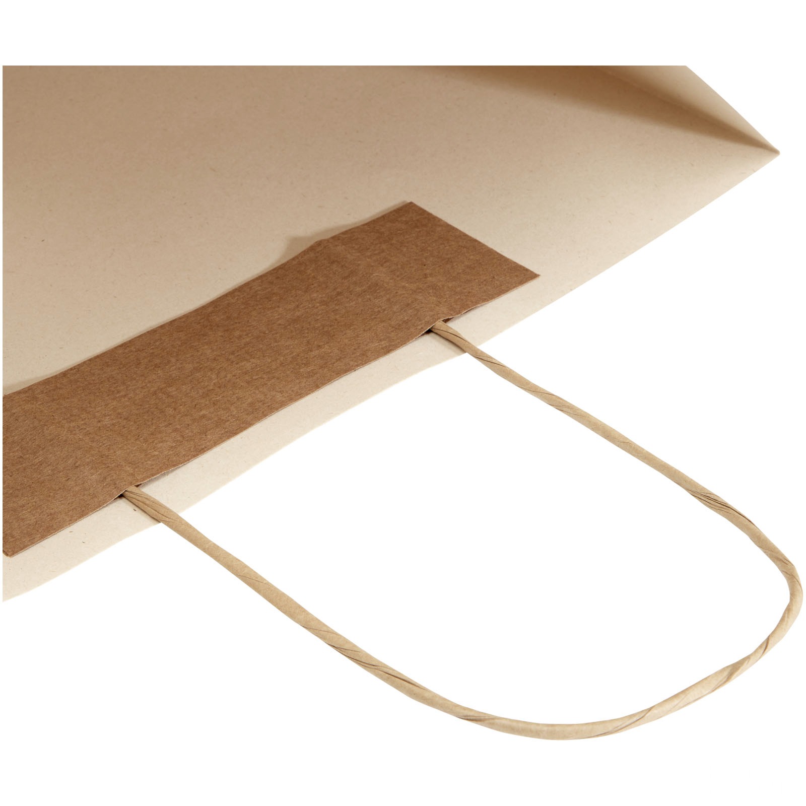 Papirpose 150 g/m2 av landbruksavfall med tvinnede håndtak – 31 x 12 x 31 cm