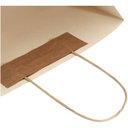 Papirpose 150 g/m2 av landbruksavfall med tvinnede håndtak – 31 x 12 x 25 cm - bilde 3