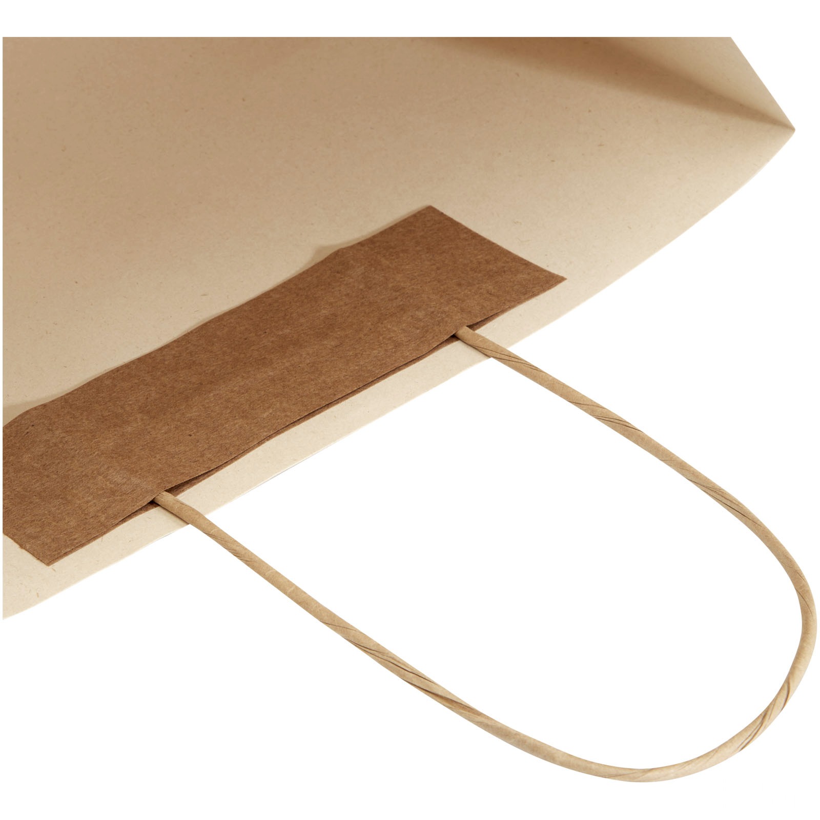 Papirpose 150 g/m2 av landbruksavfall med tvinnede håndtak – 31 x 12 x 25 cm