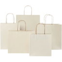 Papirpose 150 g/m2 av landbruksavfall med tvinnede håndtak – 31 x 12 x 25 cm - bilde 5