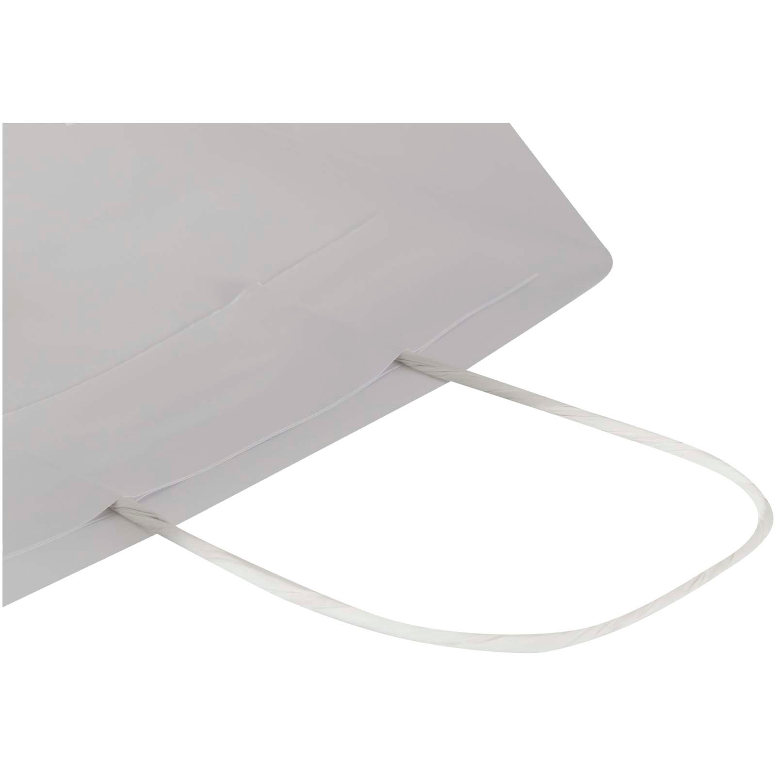 Papperspåse i kraftpapper 120 g/m² med tvinnade handtag – 18 x 9 x 23 cm