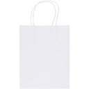 Papperspåse i kraftpapper 120 g/m² med tvinnade handtag – 18 x 9 x 23 cm - bild 1