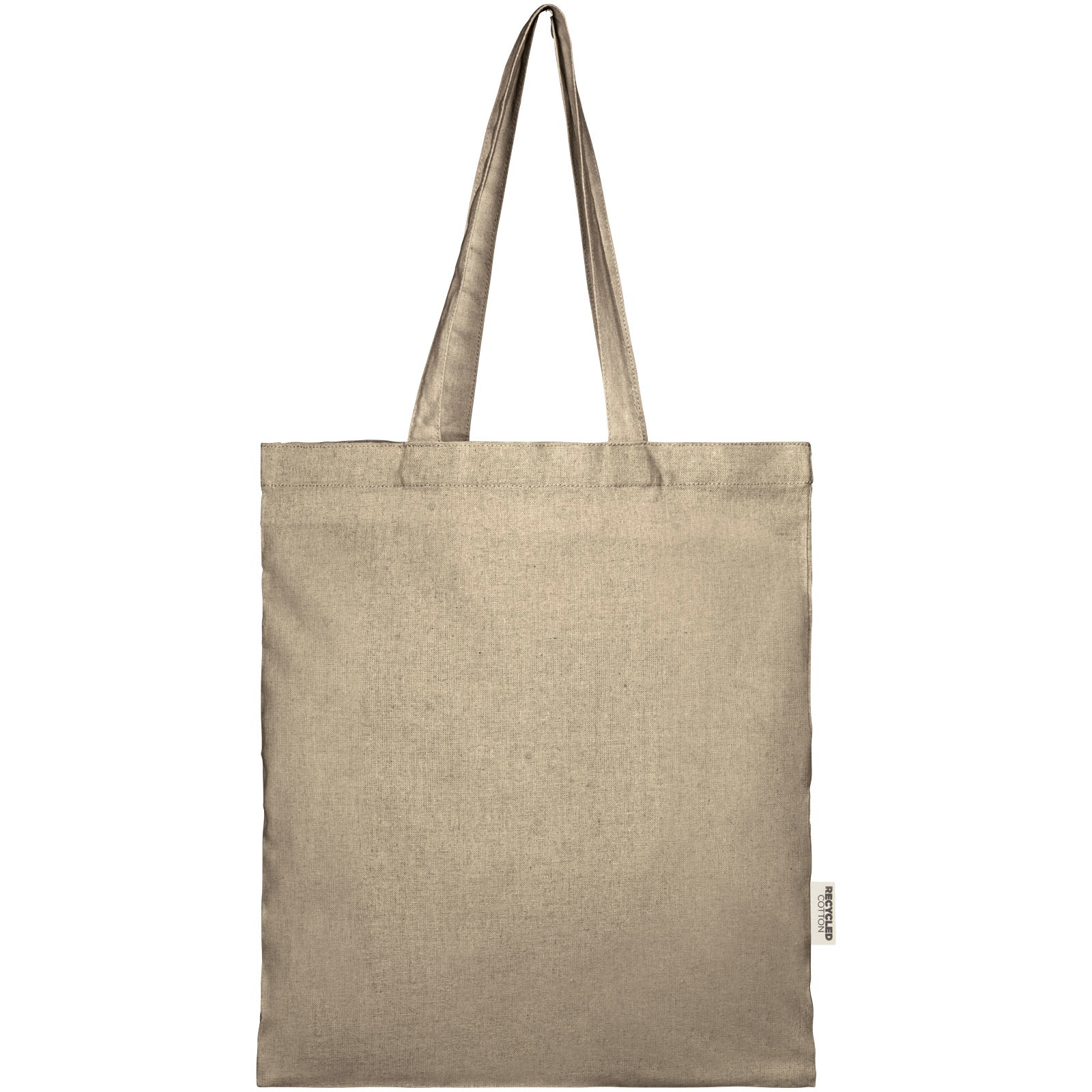 Pheebs handlenett av 150 g/m² Aware™ resirkulert materiale med trykk - Natur, forside
