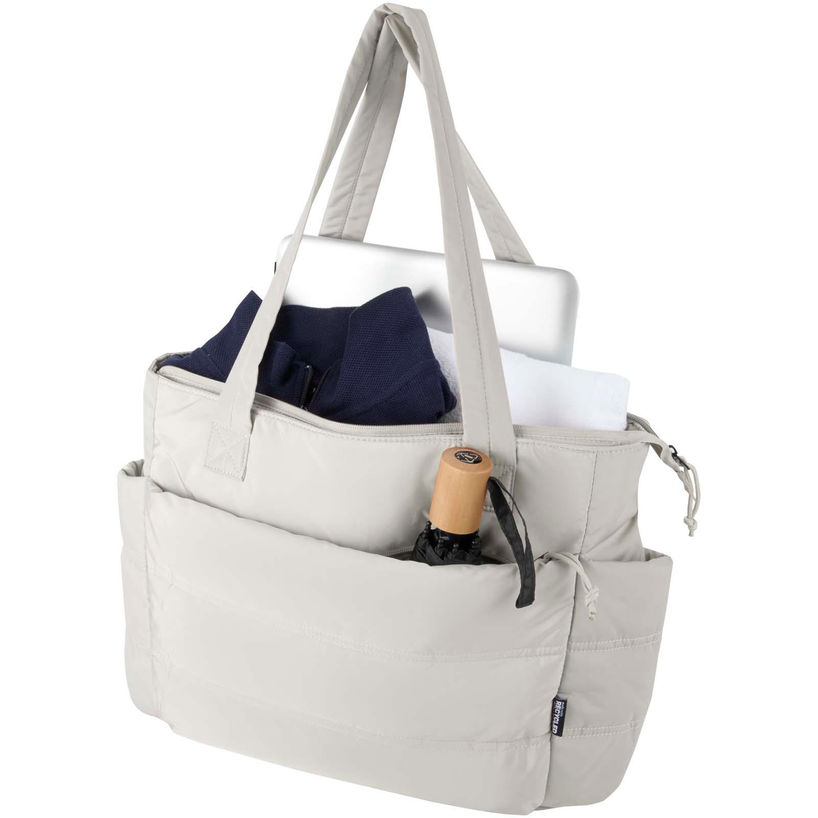Puffer 15,6" laptoptote av resirkulert GRS, 18 l