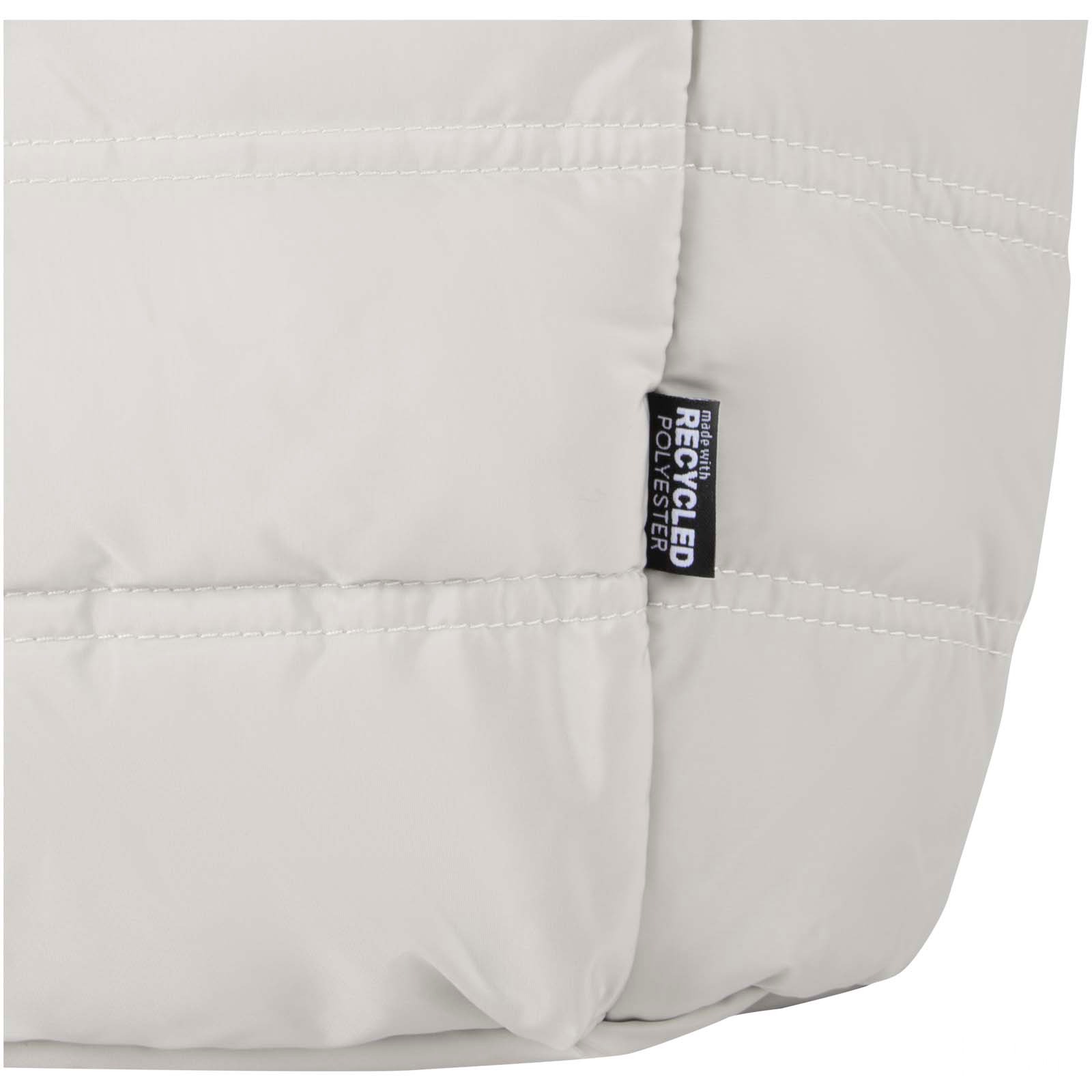 Puffer 15,6" laptoptote av återvunnen GRS, 18 l  - Sandsten med tryck