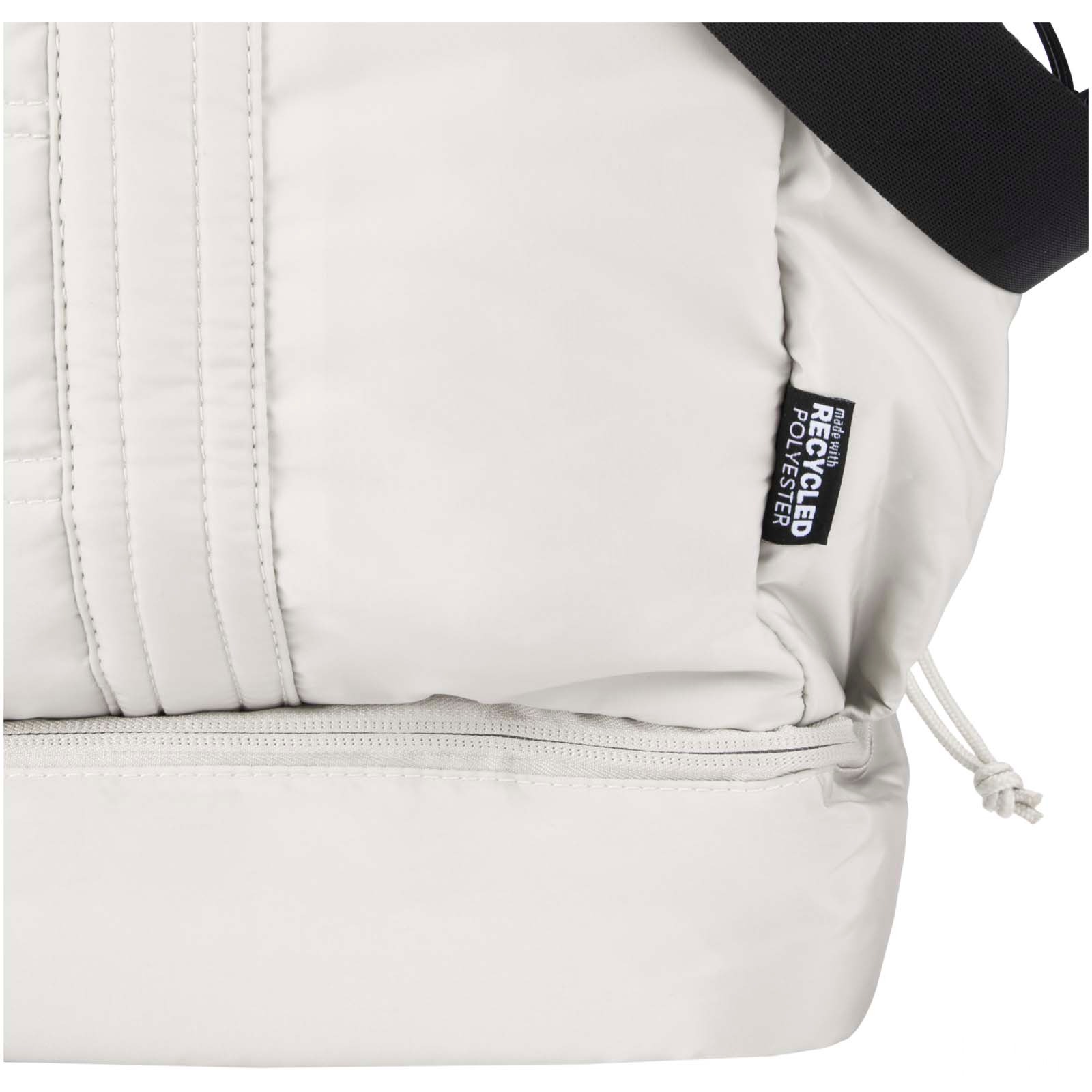 Puffer duffelväska med isolerad botten av återvunnen GRS, 30 l  - Sandsten med tryck